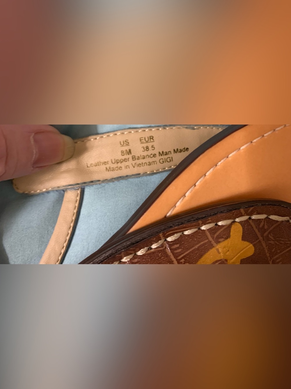 Sam Edelman Light blue leather T-Strap Sandals - Picture 2 of 3